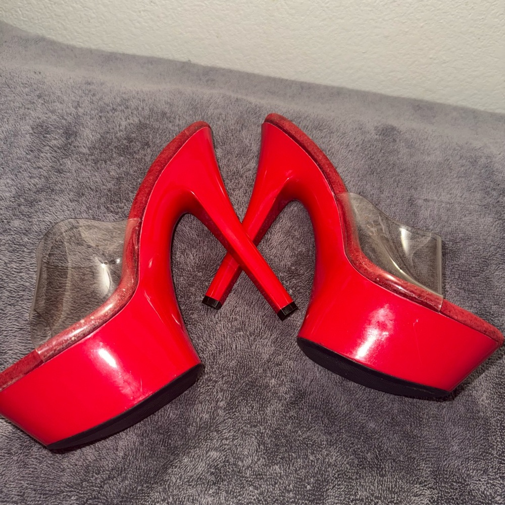 NWOT | Red Platform Pole Dancing Women’s Heels | Size : 9 | $49